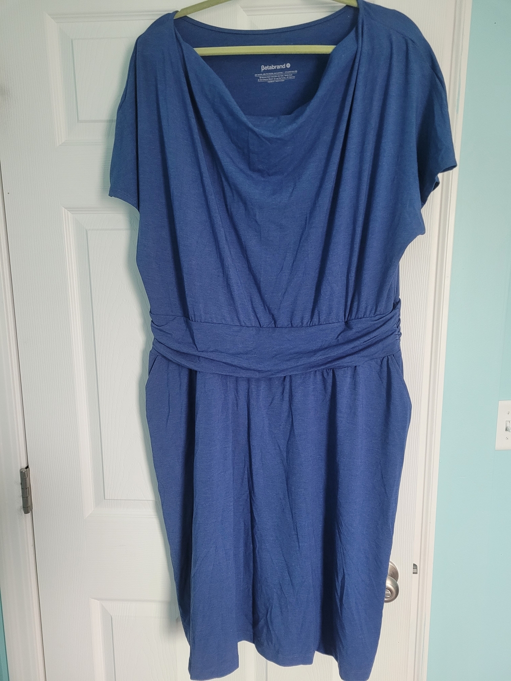 Betabrand 1X Canopy Dress In Seaglass Blue